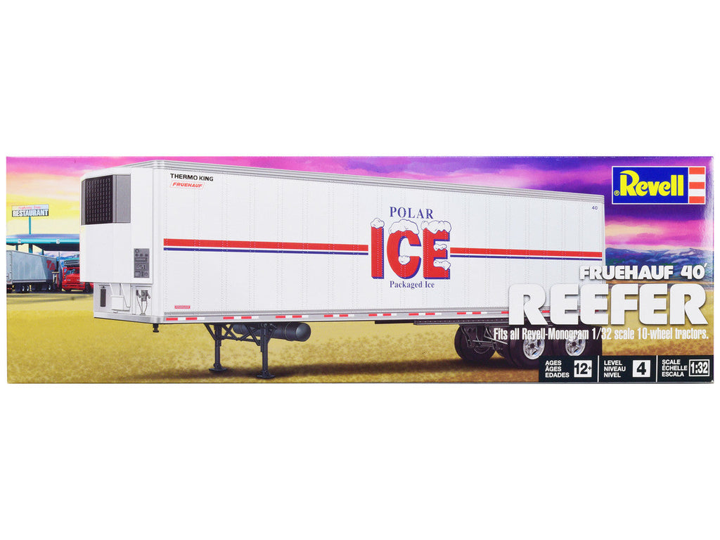 Fruehauf 40' Refrigerated Trailer "Polar ICE" 1/32 Scale Plastic Model Kit by Revell