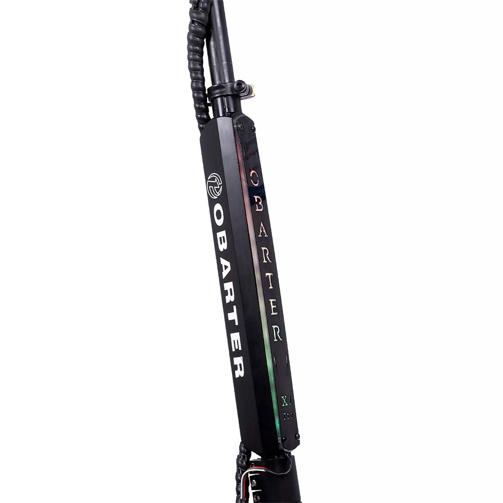 OBARTER X1 Pro Folding Off-road Electric Scooter 10-inch Tire 1000W Motor 48V 21Ah Battery 28 mph max speed 40-46.5 miles max range Dual disc brake IP54 Waterproof