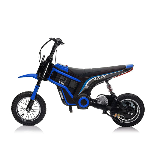24V 14ah Kids Ride On 24V Electric Motocross Motorcycle Dirt Bike-XXL large Blue