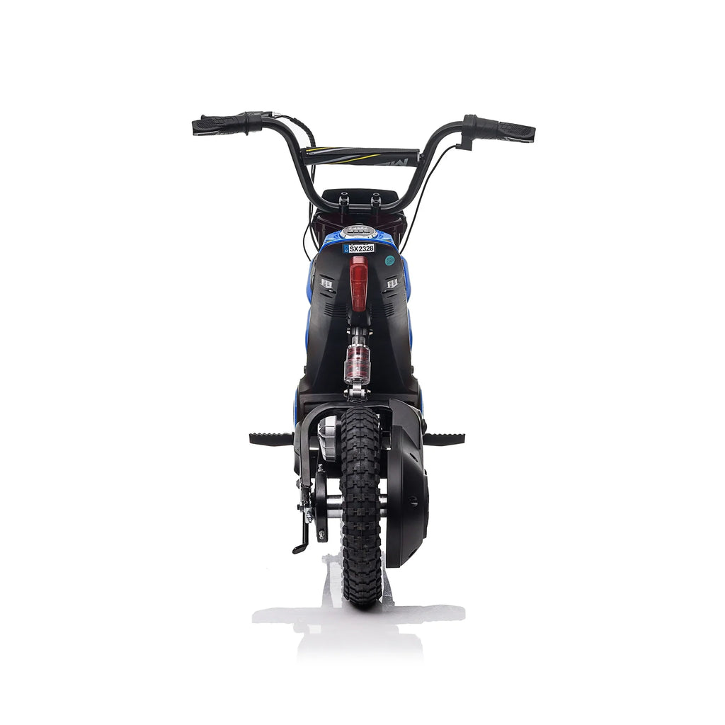 24V 14ah Kids Ride On 24V Electric Motocross Motorcycle Dirt Bike-XXL large Blue