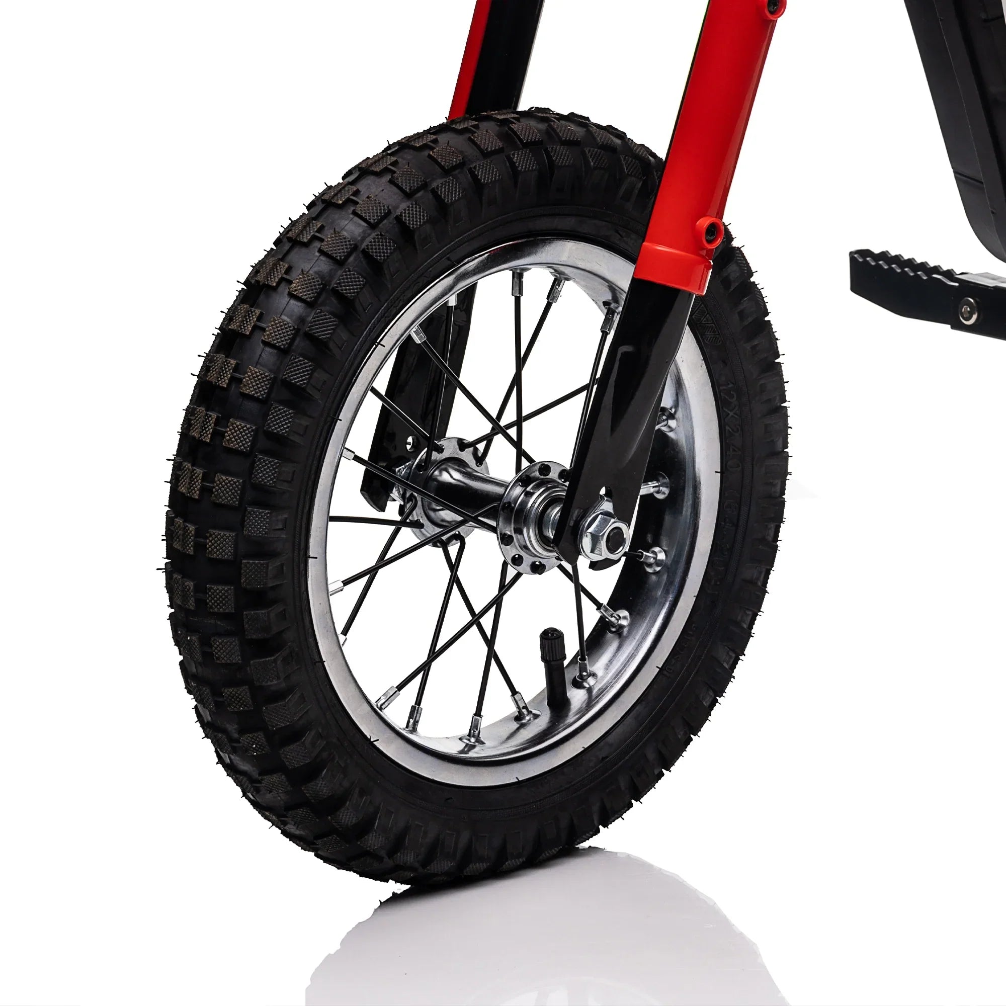 24V 14ah Kids Ride On 24V Electric Motocross Motorcycle Dirt Bike-XXL large Red