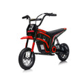 24V 14ah Kids Ride On 24V Electric Motocross Motorcycle Dirt Bike-XXL large Red