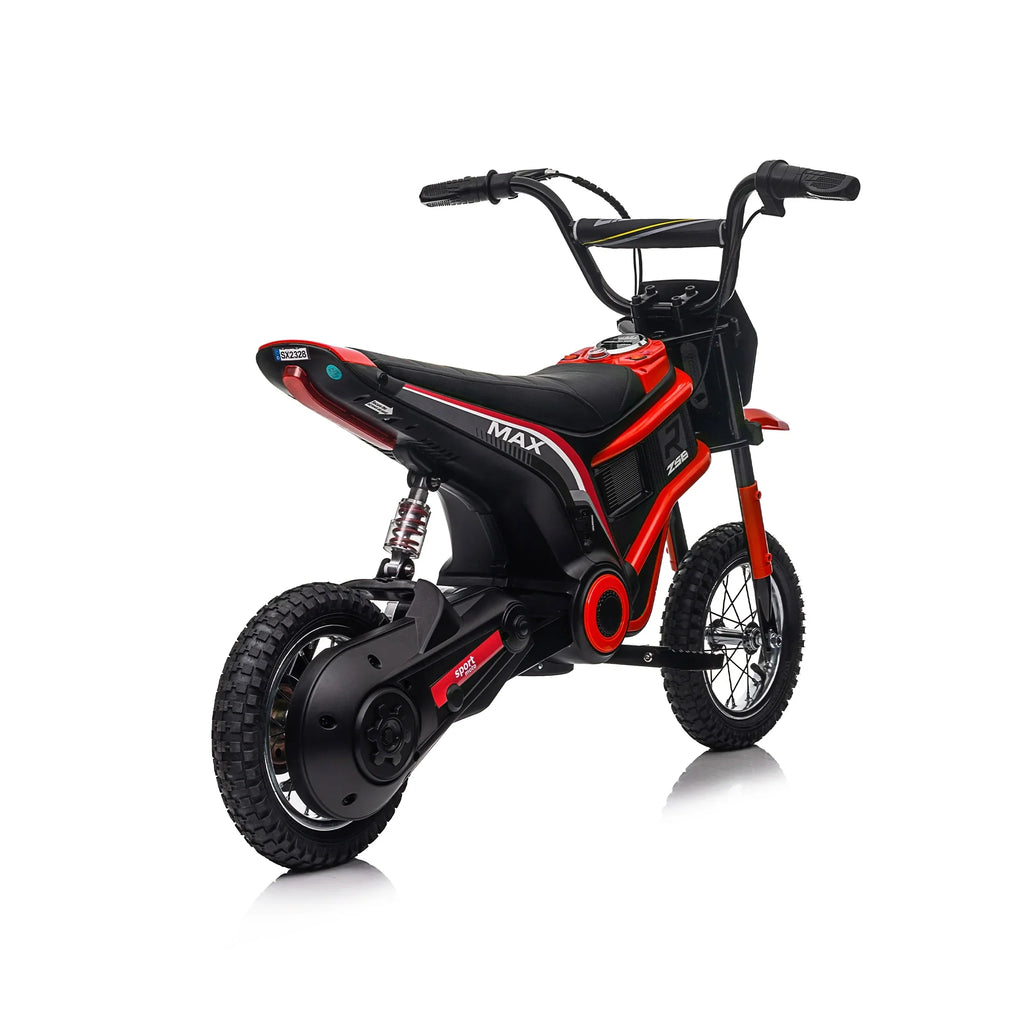 24V 14ah Kids Ride On 24V Electric Motocross Motorcycle Dirt Bike-XXL large Red
