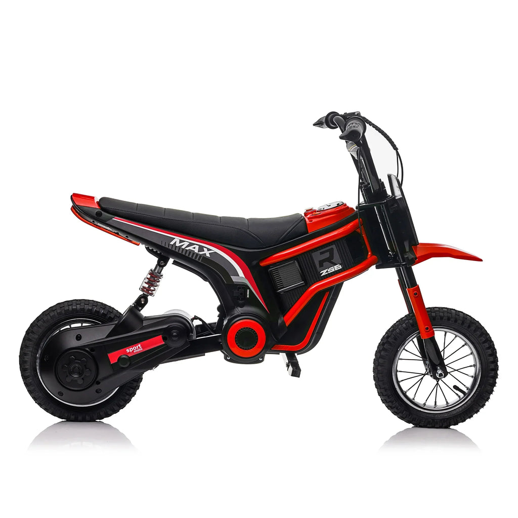 24V 14ah Kids Ride On 24V Electric Motocross Motorcycle Dirt Bike-XXL large Red