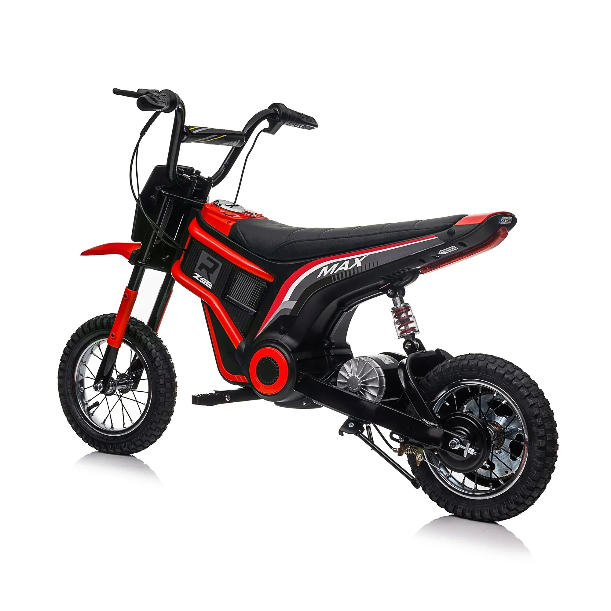 24V 14ah Kids Ride On 24V Electric Motocross Motorcycle Dirt Bike-XXL large Red