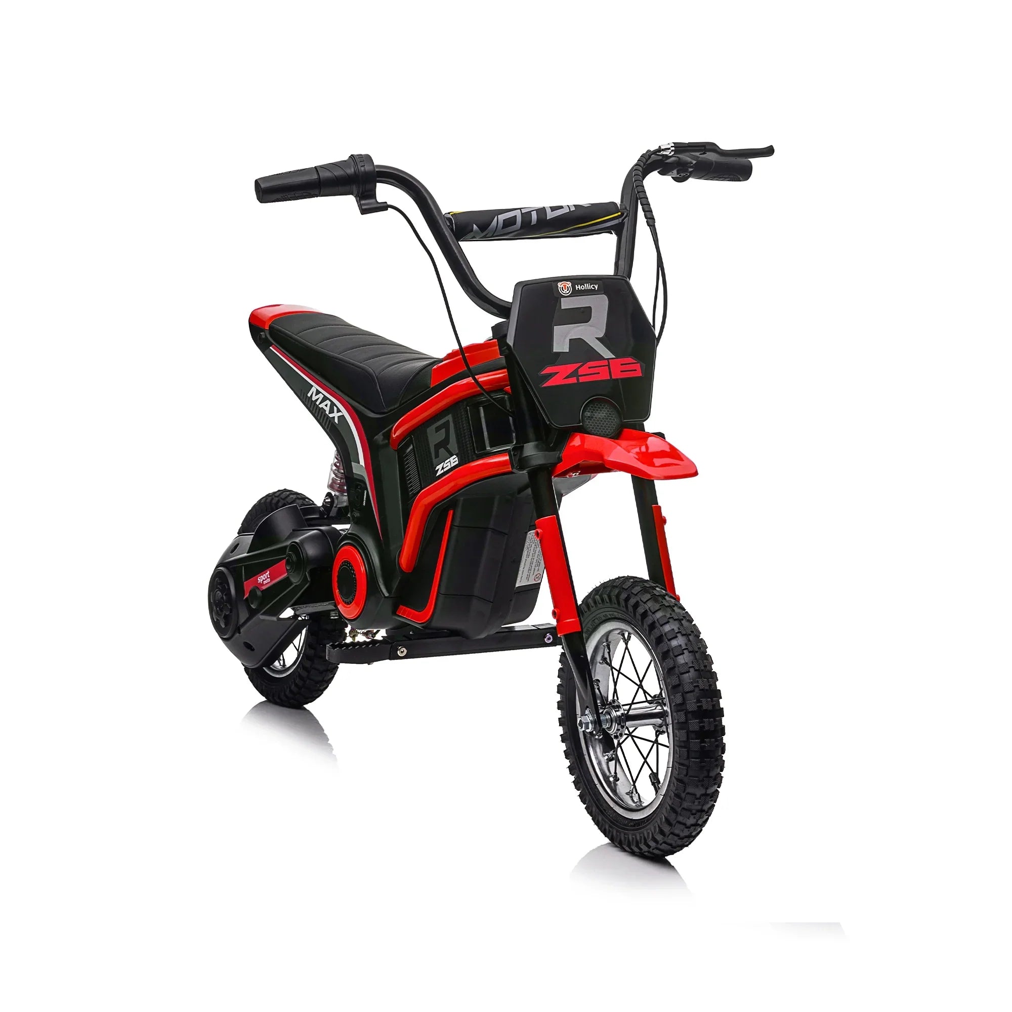24V 14ah Kids Ride On 24V Electric Motocross Motorcycle Dirt Bike-XXL large Red