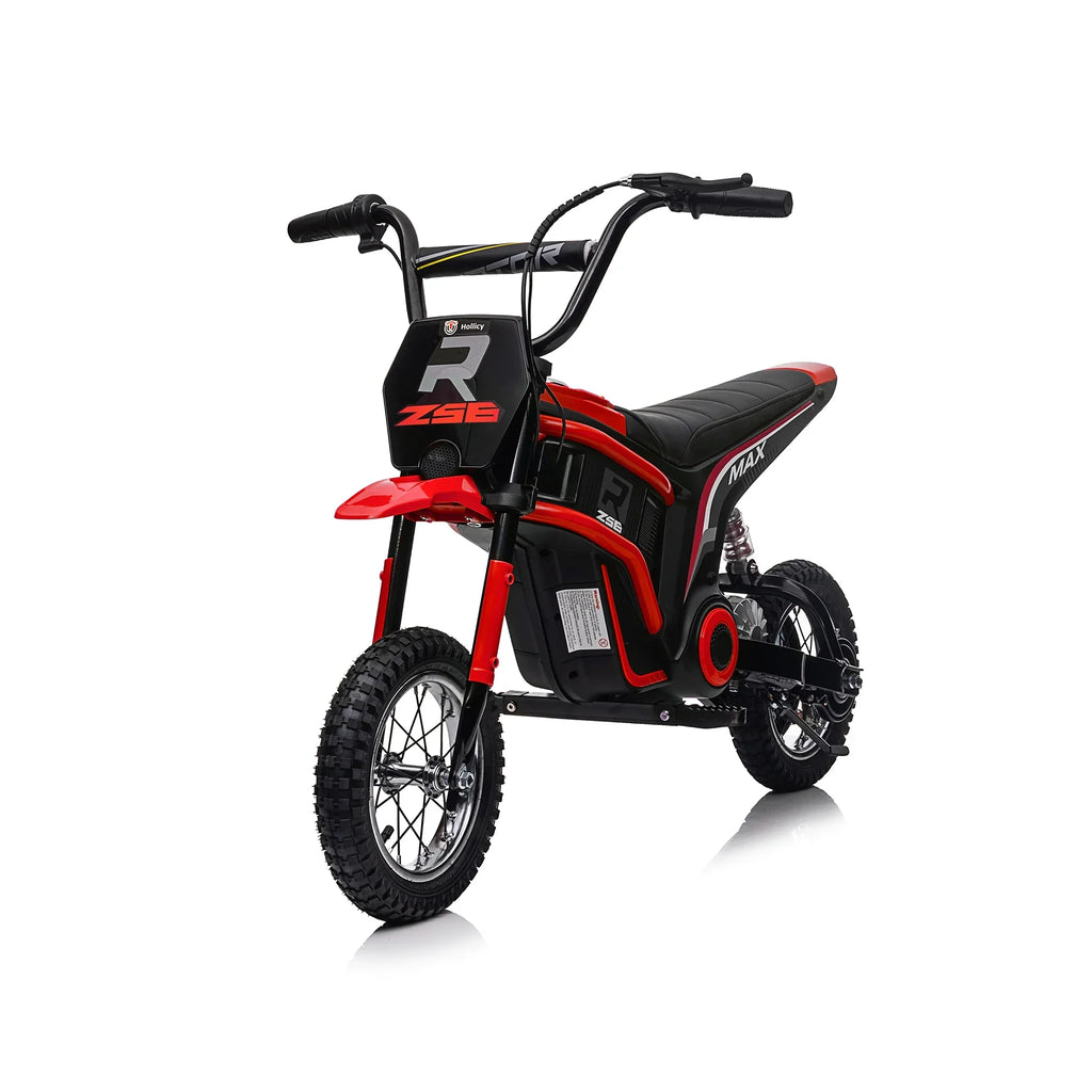 24V 14ah Kids Ride On 24V Electric Motocross Motorcycle Dirt Bike-XXL large Red