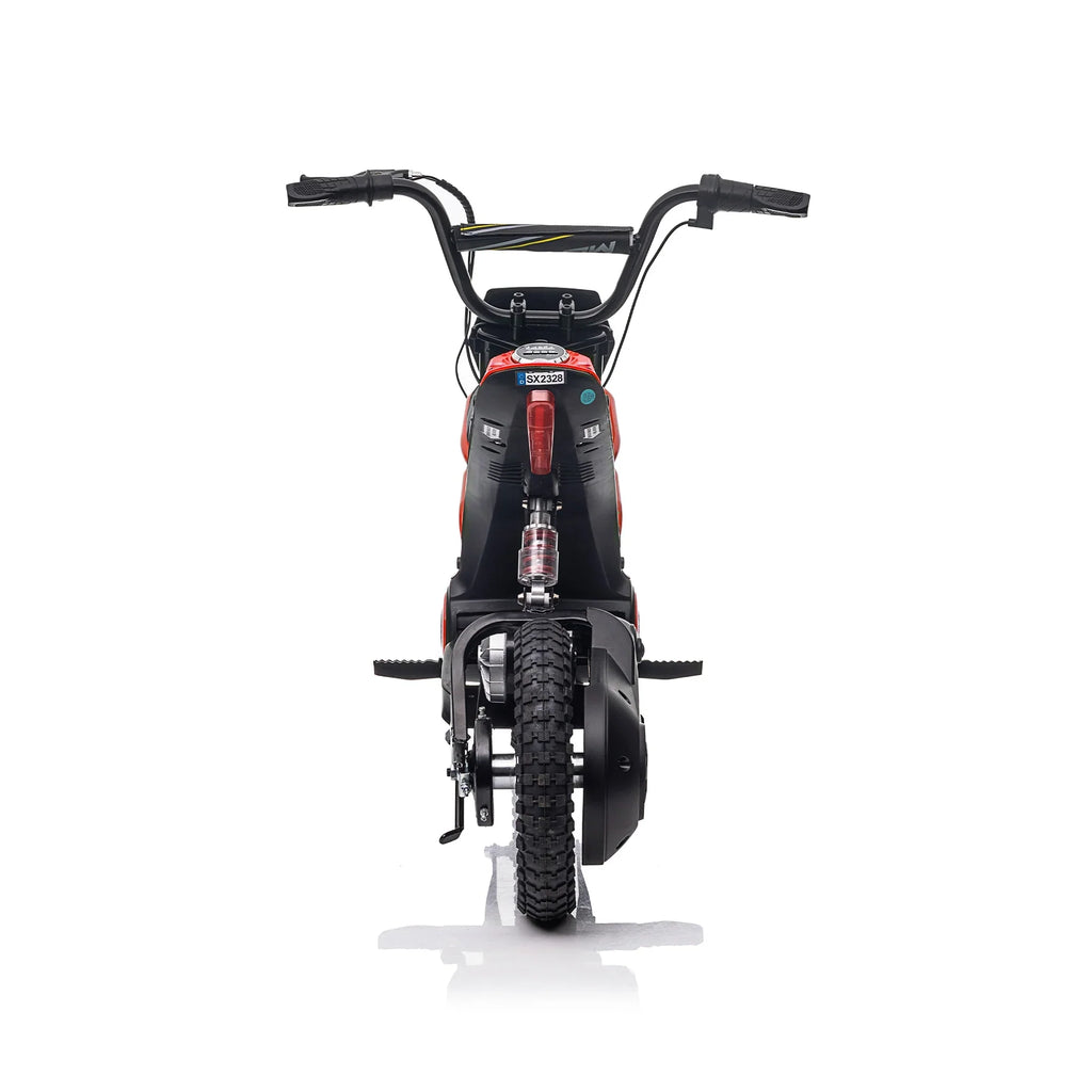 24V 14ah Kids Ride On 24V Electric Motocross Motorcycle Dirt Bike-XXL large Red