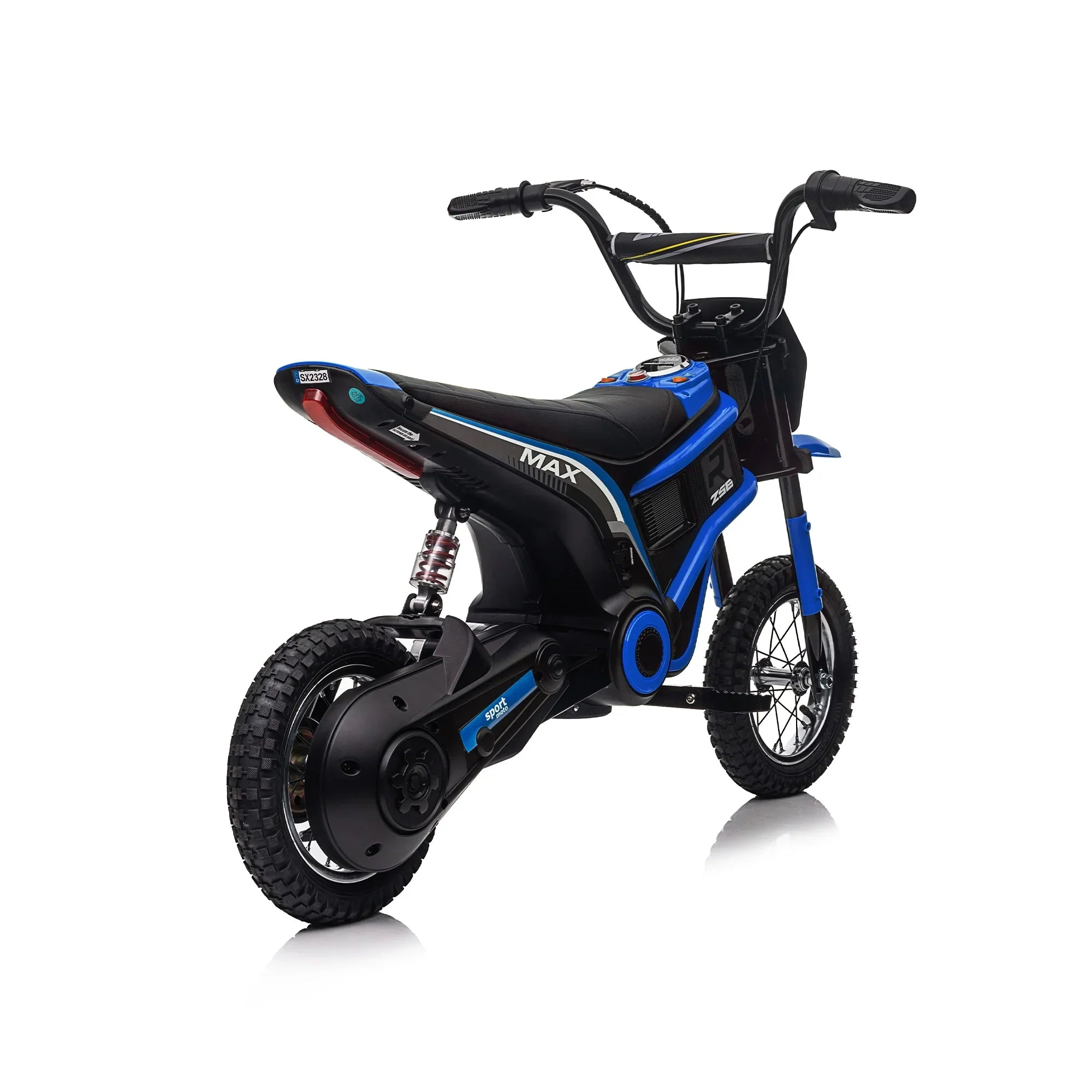 24V 14ah Kids Ride On 24V Electric Motocross Motorcycle Dirt Bike-XXL large Blue