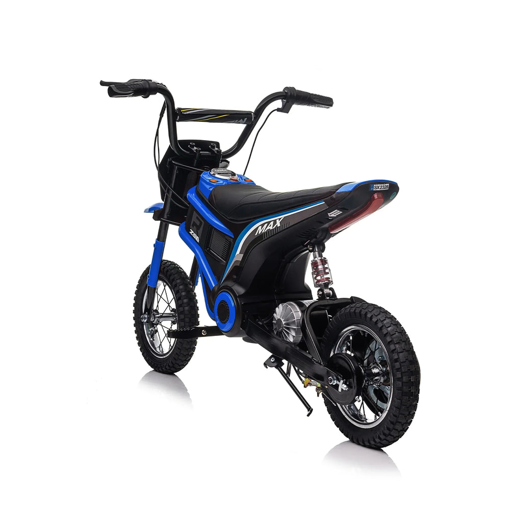 24V 14ah Kids Ride On 24V Electric Motocross Motorcycle Dirt Bike-XXL large Blue