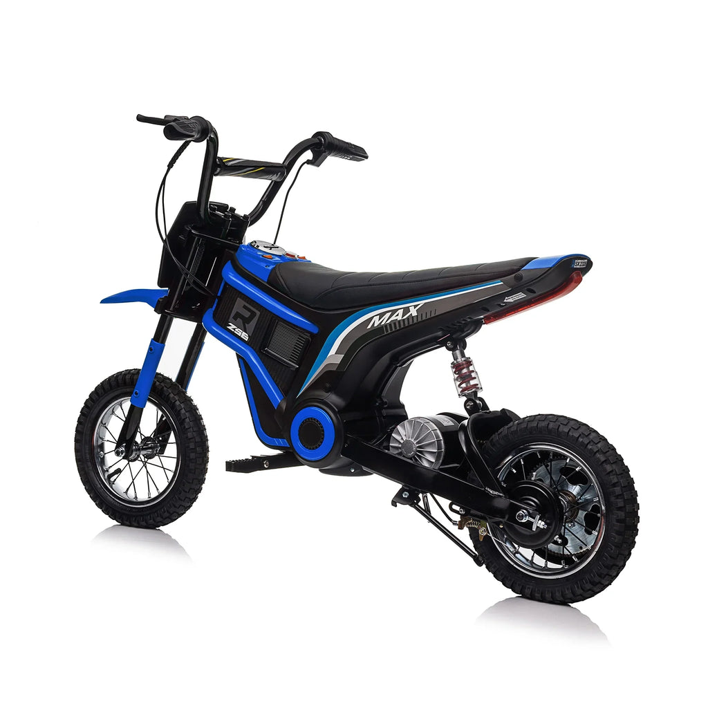 24V 14ah Kids Ride On 24V Electric Motocross Motorcycle Dirt Bike-XXL large Blue