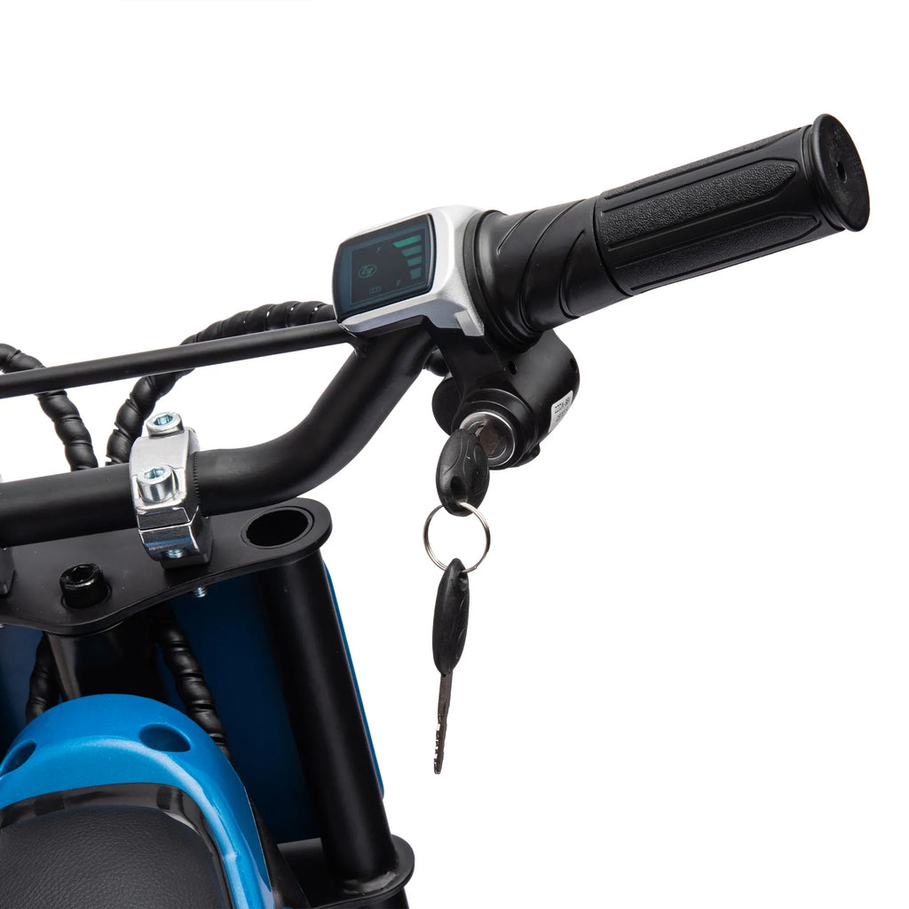 Electric mini dirt motorcycle for kids 350w xxxl motorcycle 36V Blue