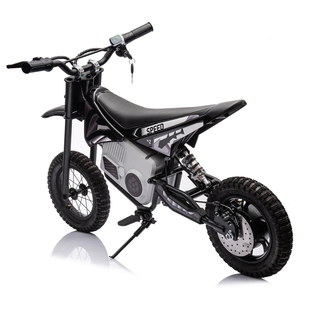 Electric mini dirt motorcycle for kids 350w xxxl motorcycle 36V Black