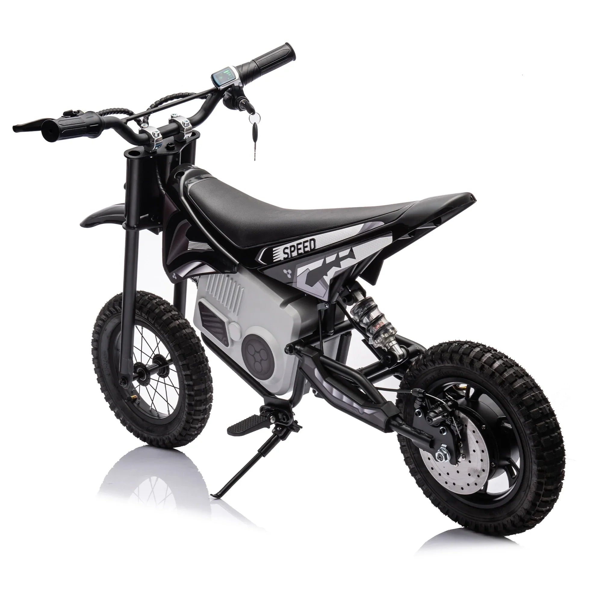 Electric mini dirt motorcycle for kids 350w xxxl motorcycle 36V Black