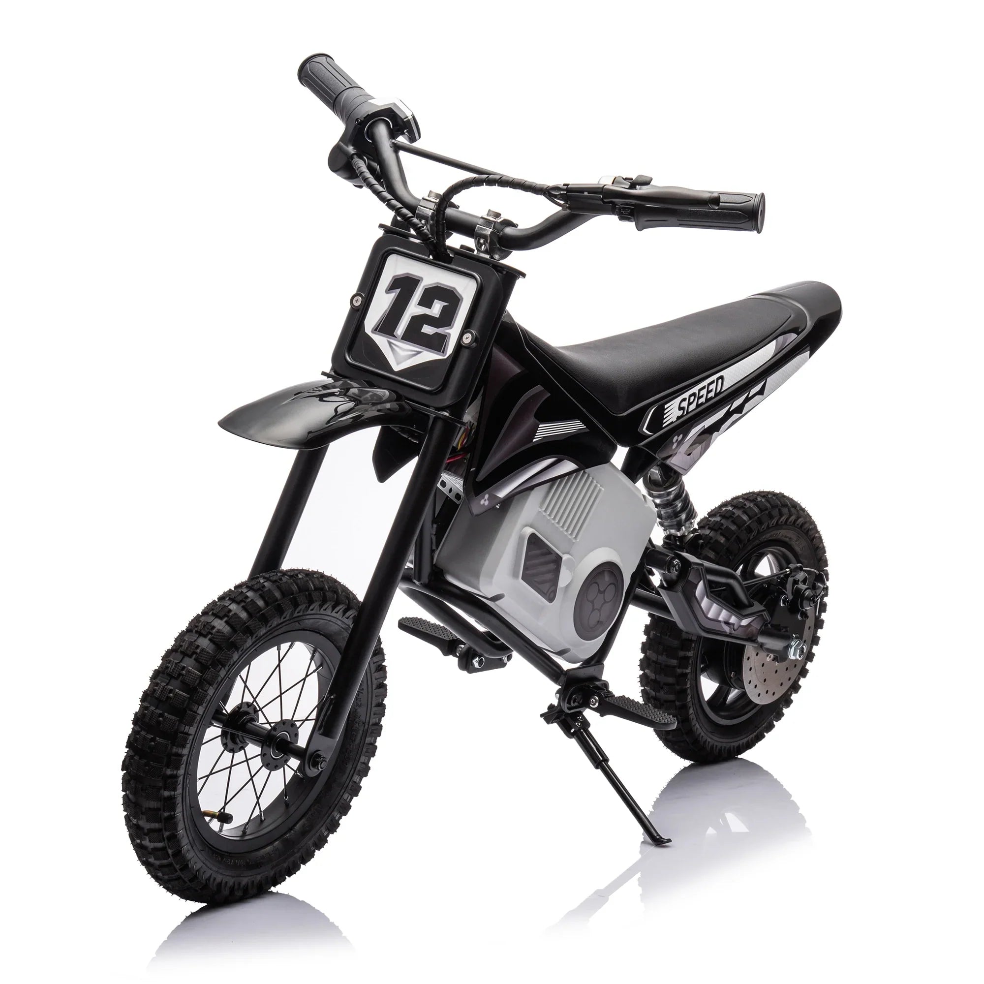 Electric mini dirt motorcycle for kids 350w xxxl motorcycle 36V Black