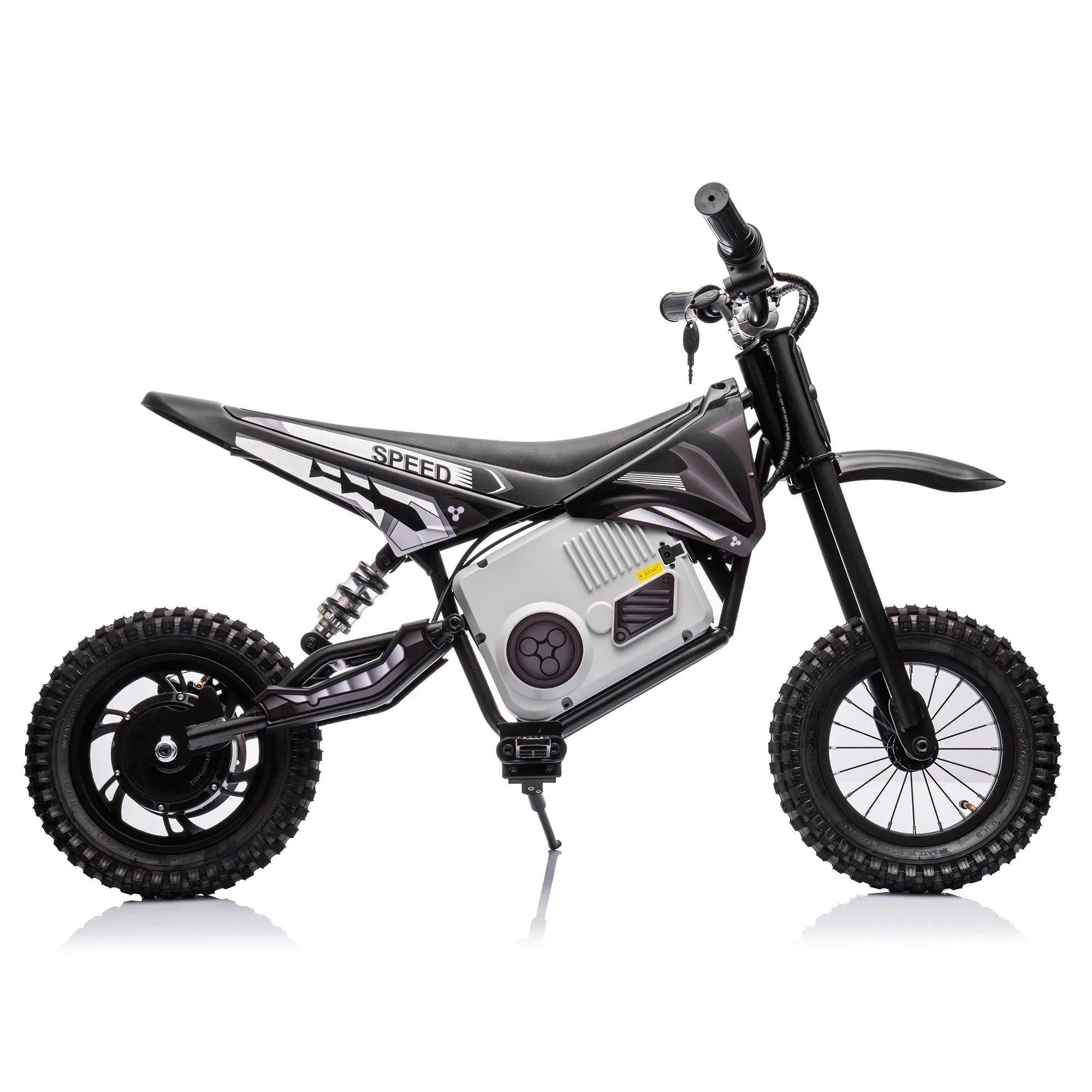 Electric mini dirt motorcycle for kids 350w xxxl motorcycle 36V Black