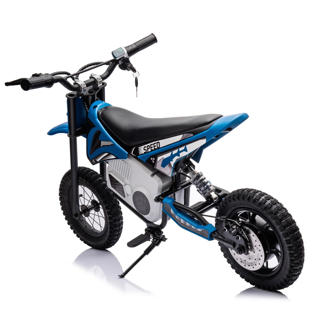 Electric mini dirt motorcycle for kids 350w xxxl motorcycle 36V Blue