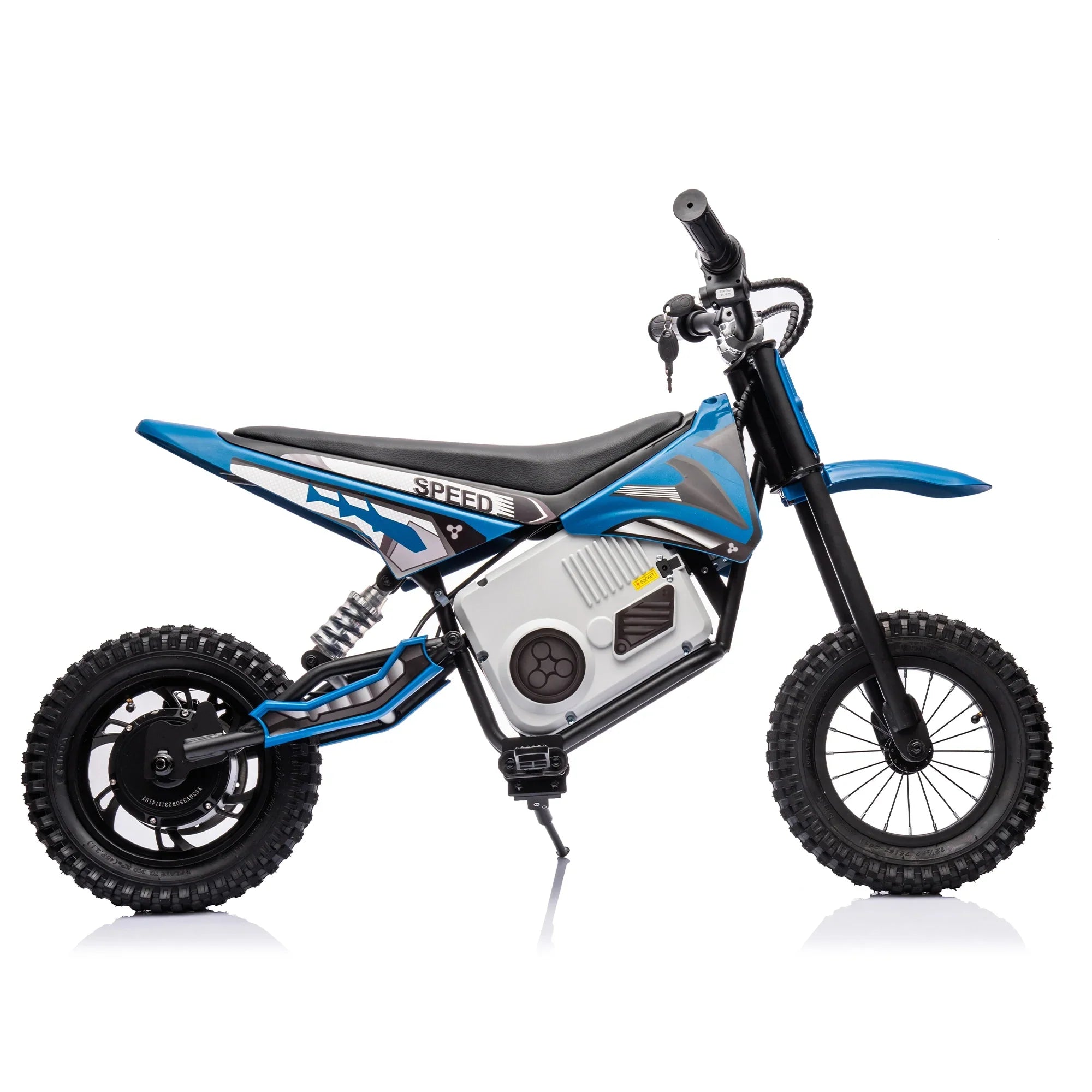Electric mini dirt motorcycle for kids 350w xxxl motorcycle 36V Blue