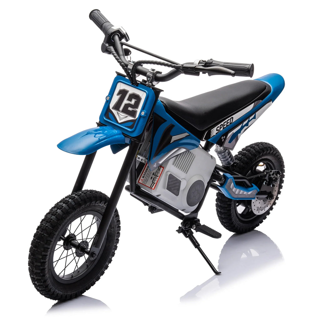 Electric mini dirt motorcycle for kids 350w xxxl motorcycle 36V Blue