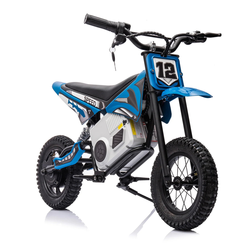 Electric mini dirt motorcycle for kids 350w xxxl motorcycle 36V Blue