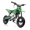 Electric mini dirt motorcycle for kids 350w xxxl motorcycle 36V Green