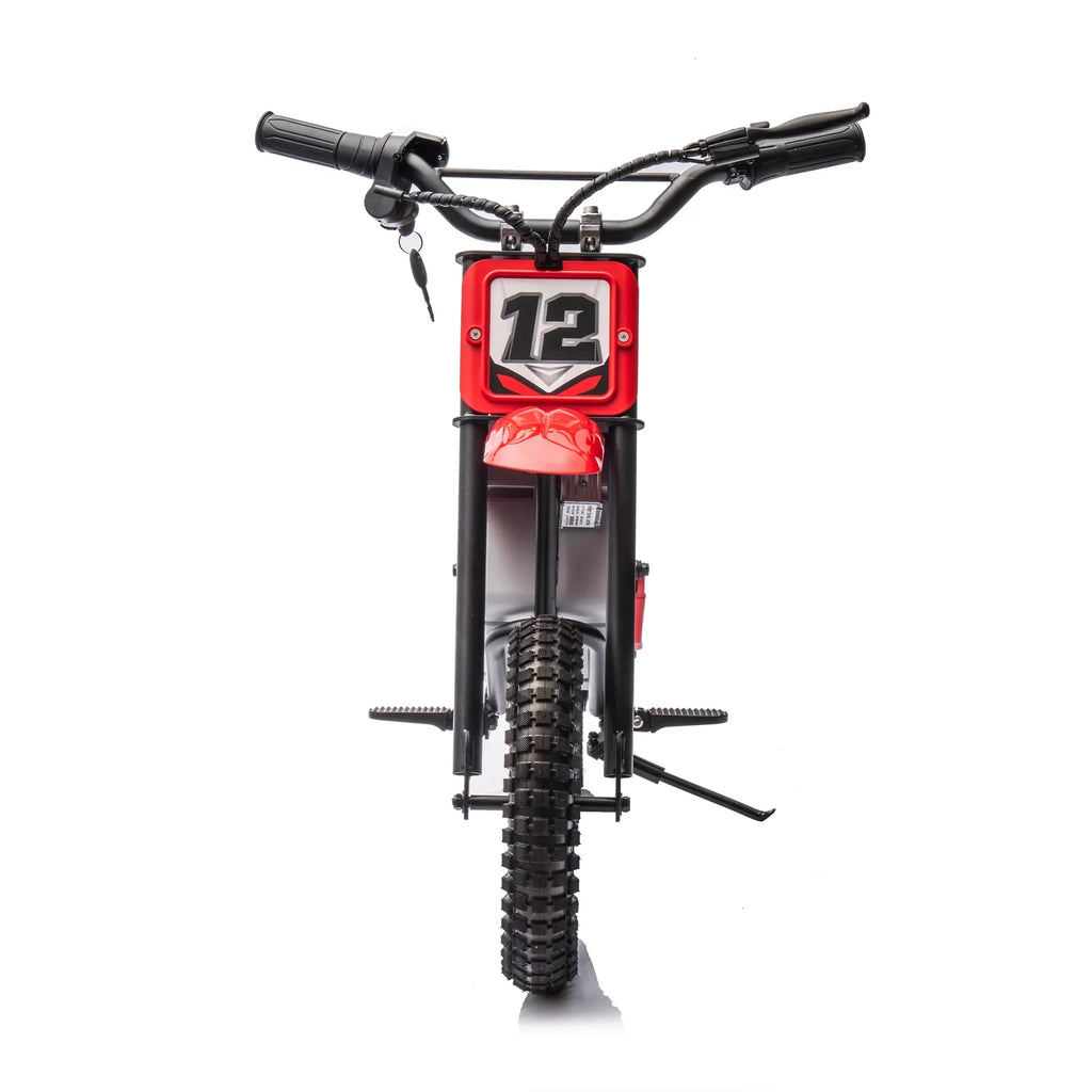 Electric mini dirt motorcycle for kids 350w xxxl motorcycle 36V Red