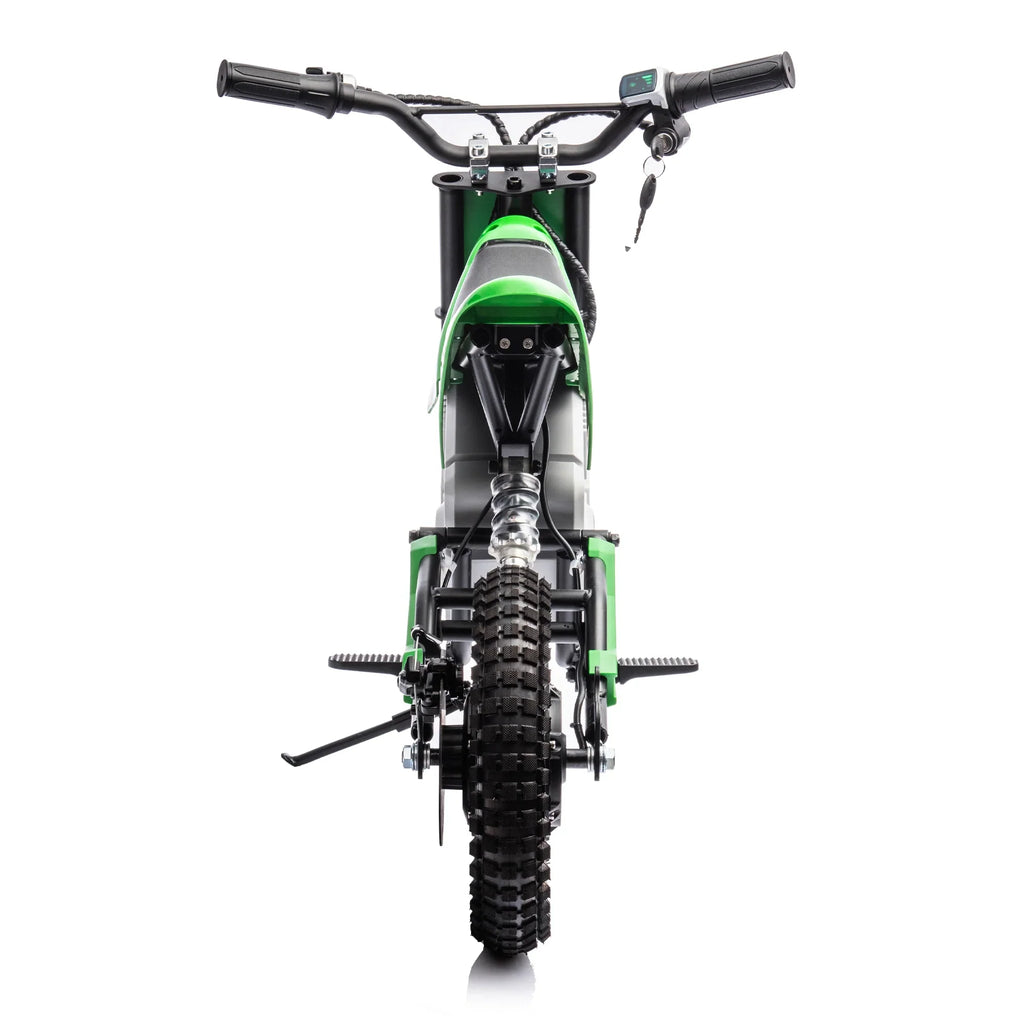 Electric mini dirt motorcycle for kids 350w xxxl motorcycle 36V Green
