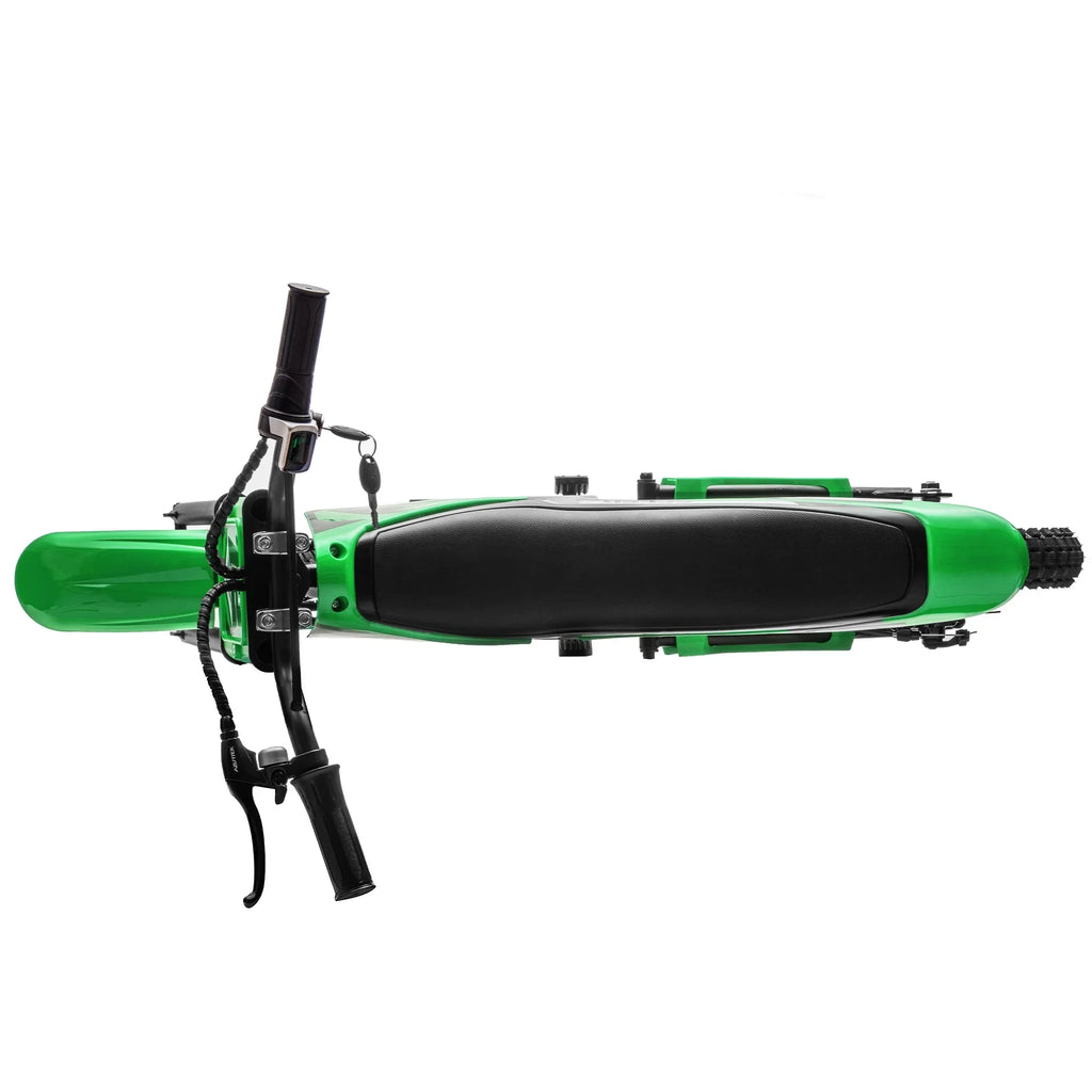 Electric mini dirt motorcycle for kids 350w xxxl motorcycle 36V Green