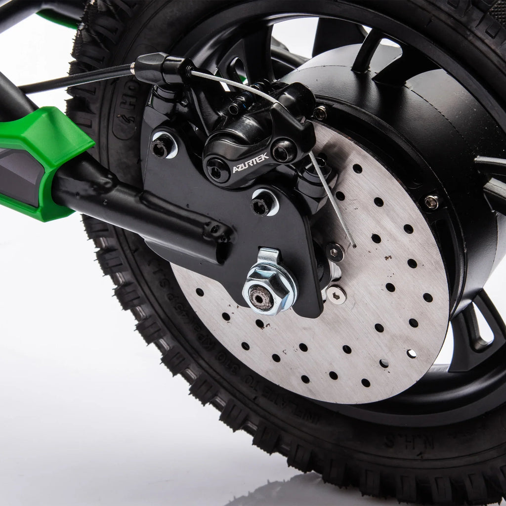 Electric mini dirt motorcycle for kids 350w xxxl motorcycle 36V Green