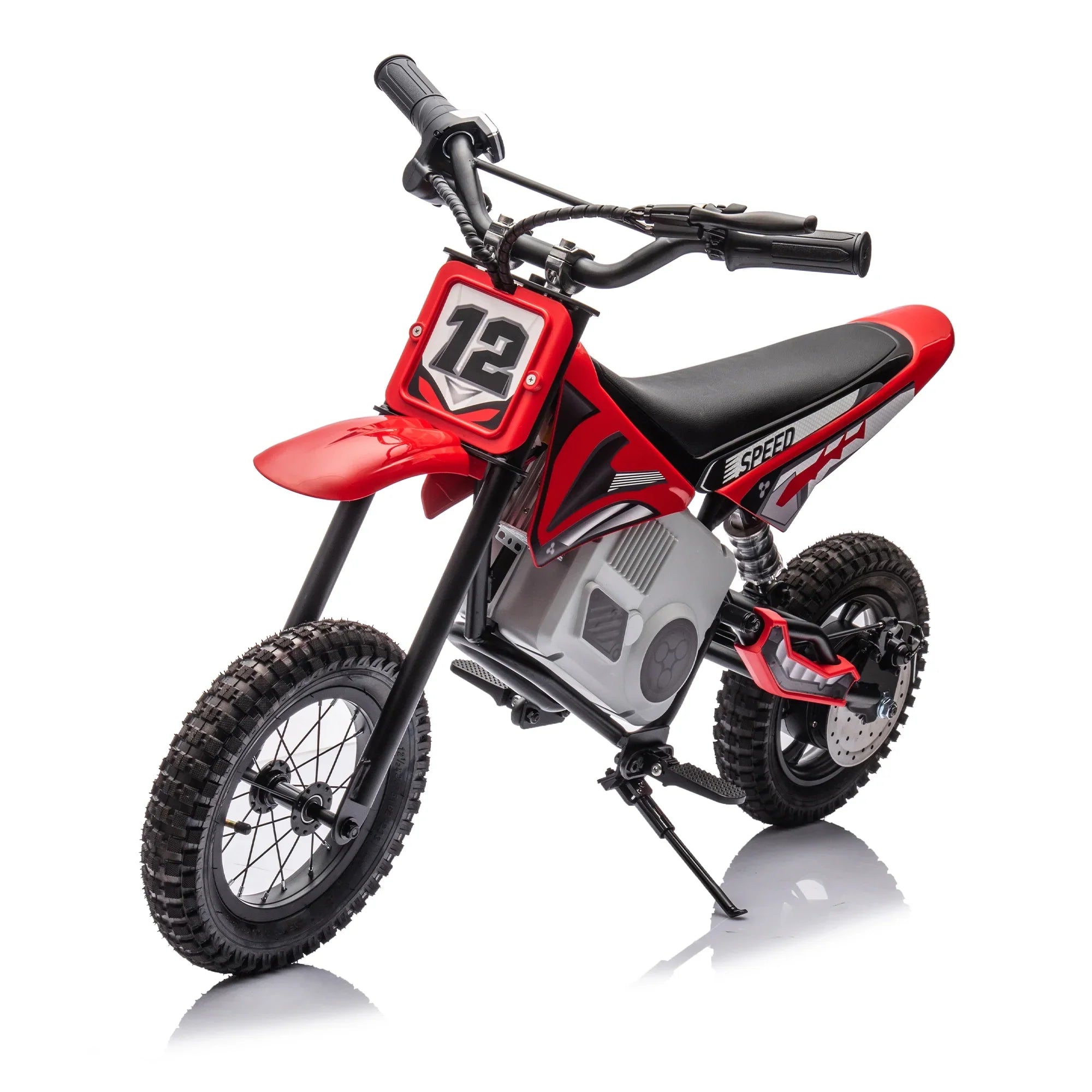 Electric mini dirt motorcycle for kids 350w xxxl motorcycle 36V Red