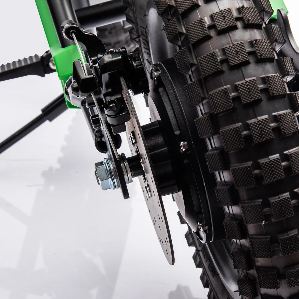 Electric mini dirt motorcycle for kids 350w xxxl motorcycle 36V Green