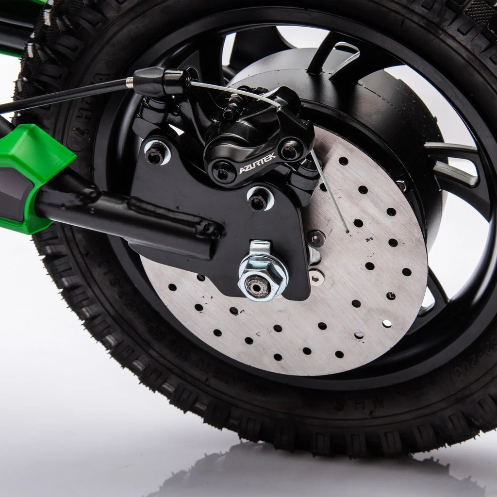 Electric mini dirt motorcycle for kids 350w xxxl motorcycle 36V Green