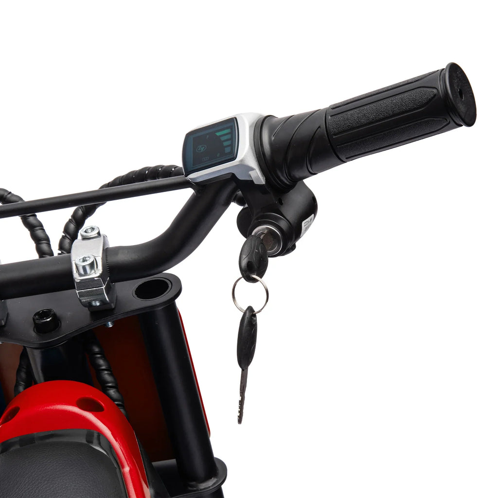 Electric mini dirt motorcycle for kids 350w xxxl motorcycle 36V Red