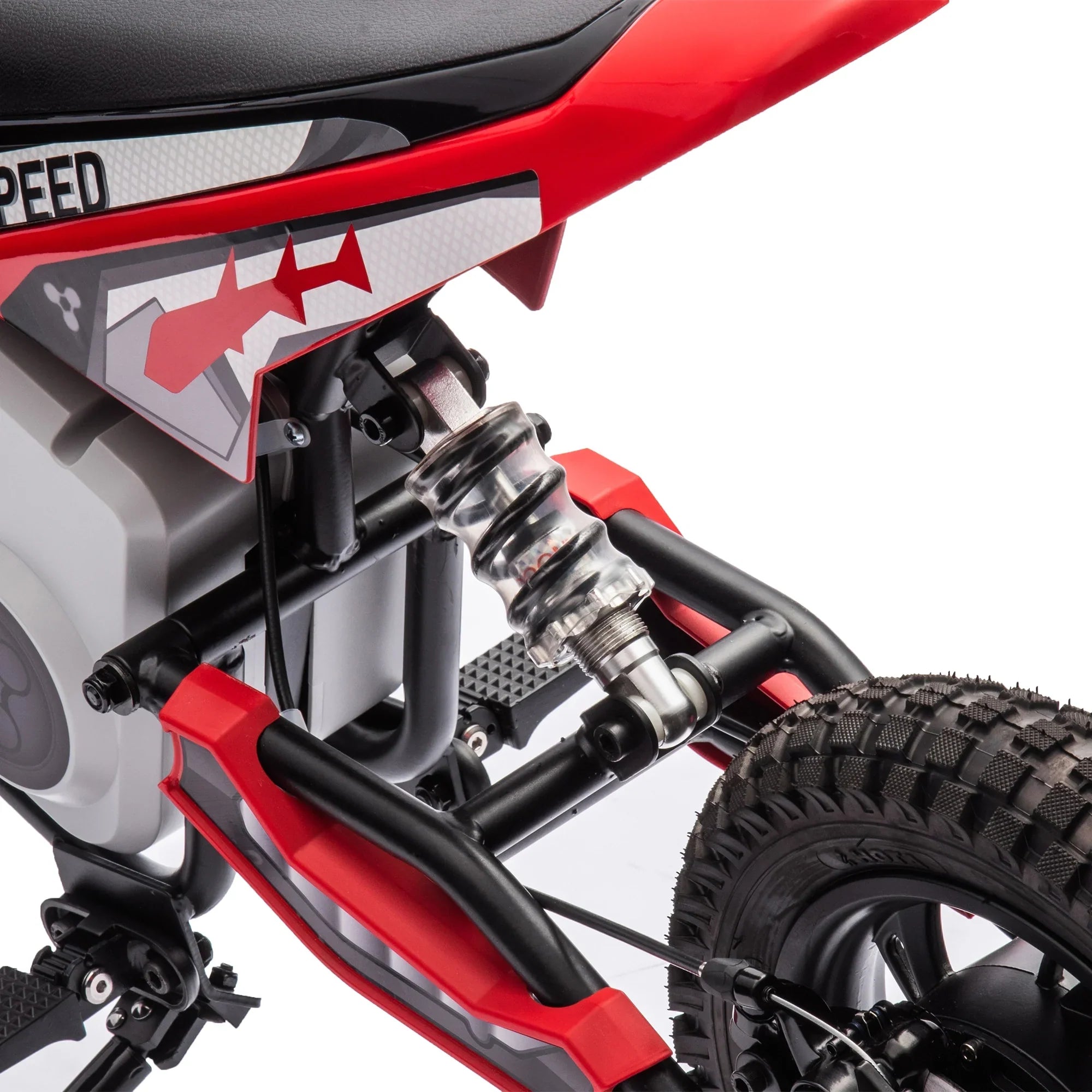 Electric mini dirt motorcycle for kids 350w xxxl motorcycle 36V Red