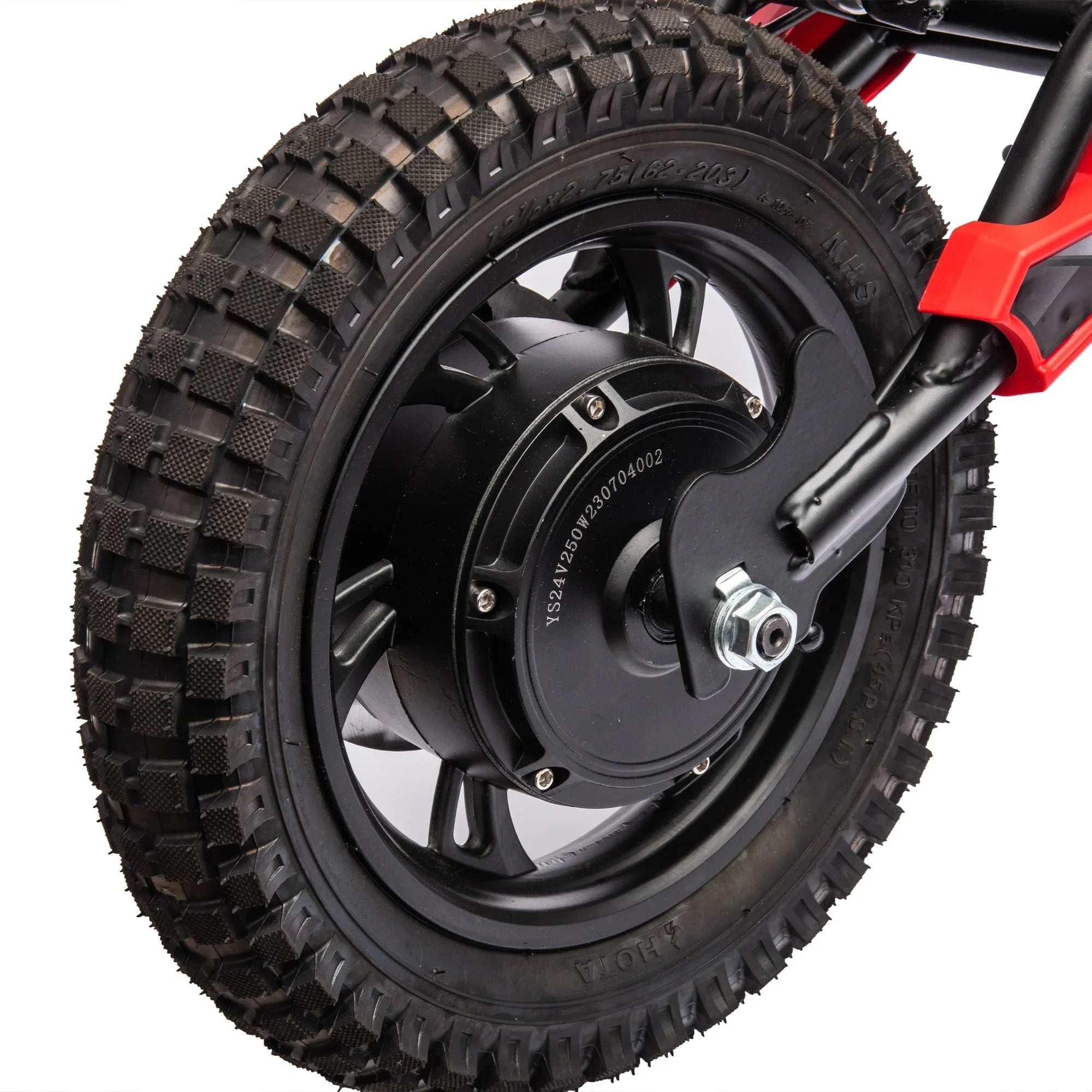 Electric mini dirt motorcycle for kids 350w xxxl motorcycle 36V Red