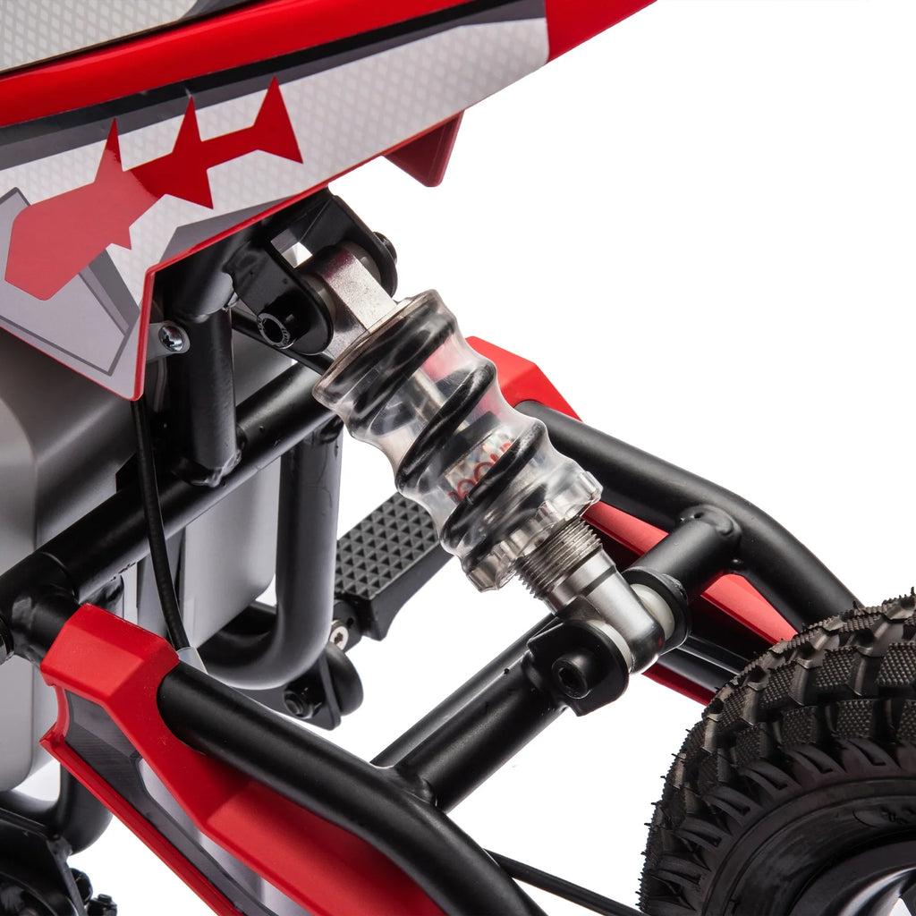 Electric mini dirt motorcycle for kids 350w xxxl motorcycle 36V Red