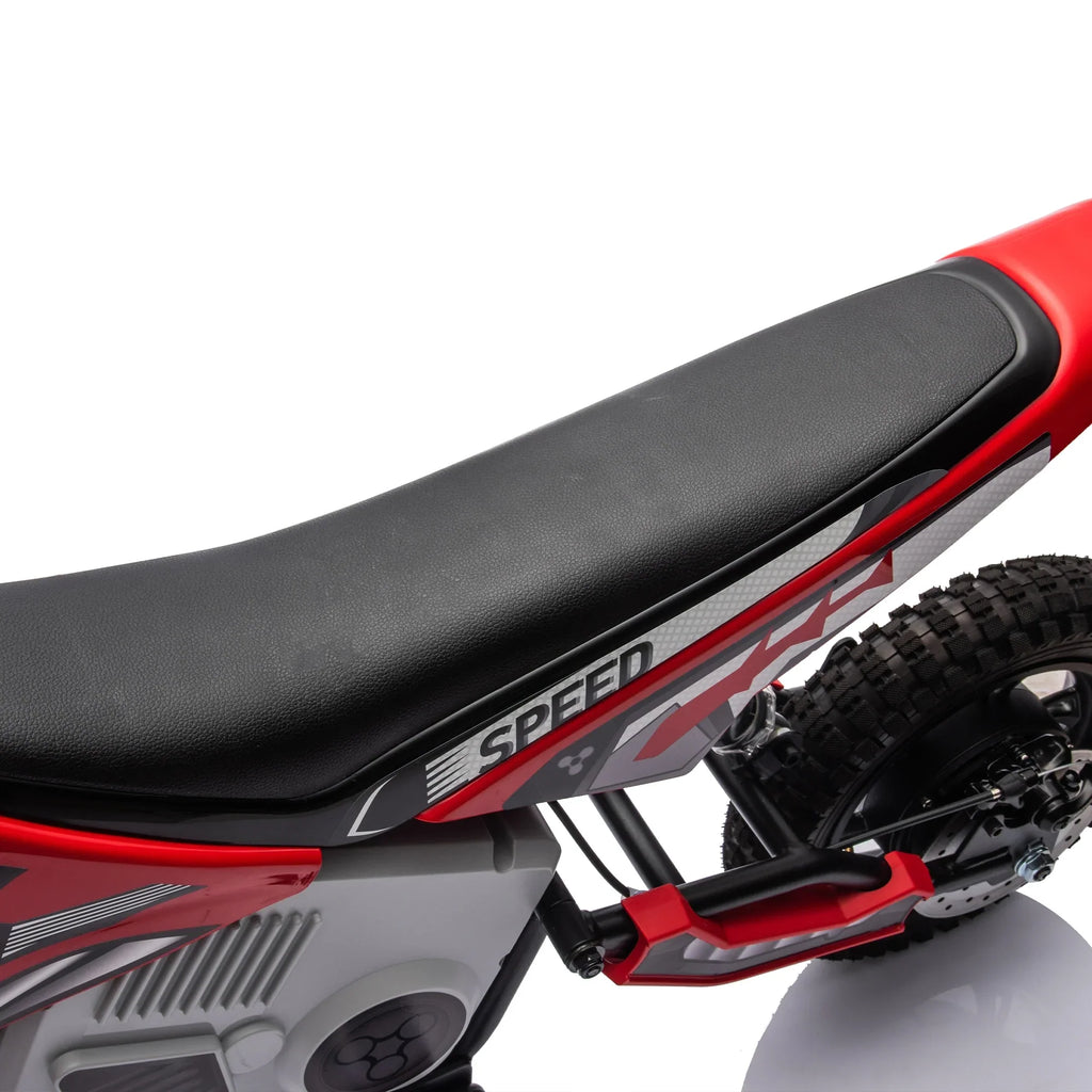 Electric mini dirt motorcycle for kids 350w xxxl motorcycle 36V Red