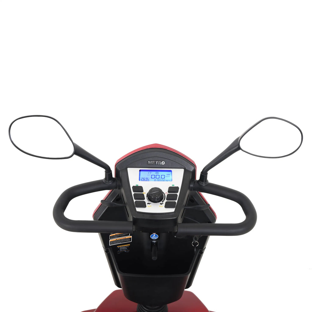 4-Wheel Electric Mobility Scooter for Adults Seniors and Eldely,Adult All Terrain Electric Powered Wheelchair Device-1000W Motor With 75Ah Battery,S800 RED