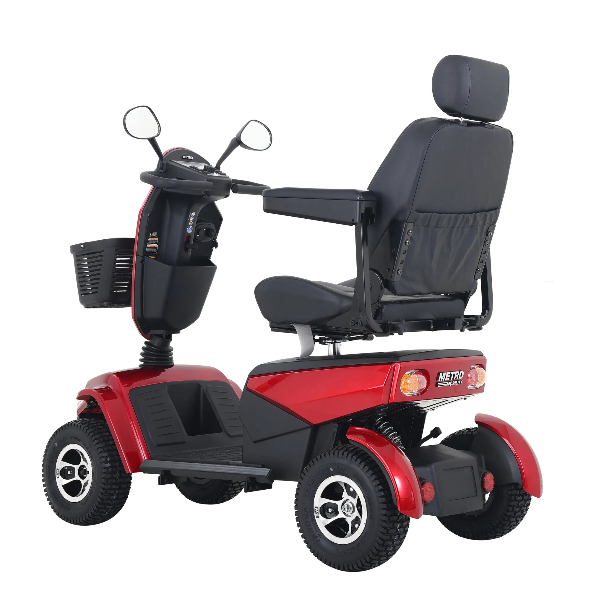 4-Wheel Electric Mobility Scooter for Adults Seniors and Eldely,Adult All Terrain Electric Powered Wheelchair Device-1000W Motor With 75Ah Battery,S800 RED