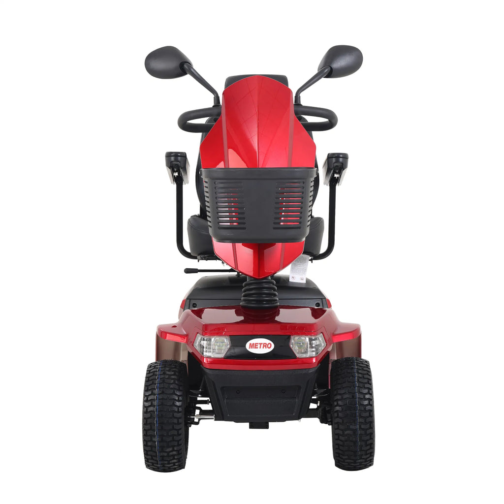 4-Wheel Electric Mobility Scooter for Adults Seniors and Eldely,Adult All Terrain Electric Powered Wheelchair Device-1000W Motor With 75Ah Battery,S800 RED