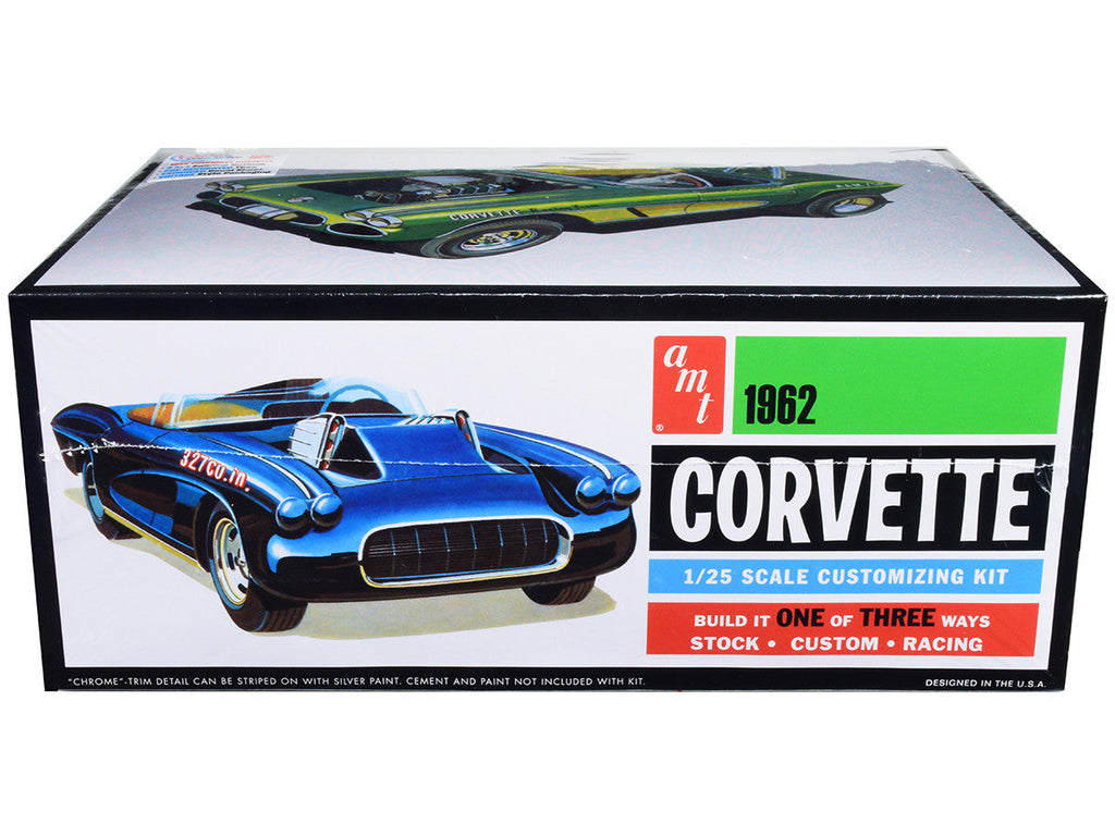 1962 Chevrolet Corvette 3 in 1 Kit 1/25 Scale Plastic Model Kit by AMT