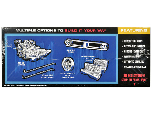1962 Pontiac Catalina Super Stock 3-in-1 Kit 1/25 Scale Plastic Model Kit by AMT