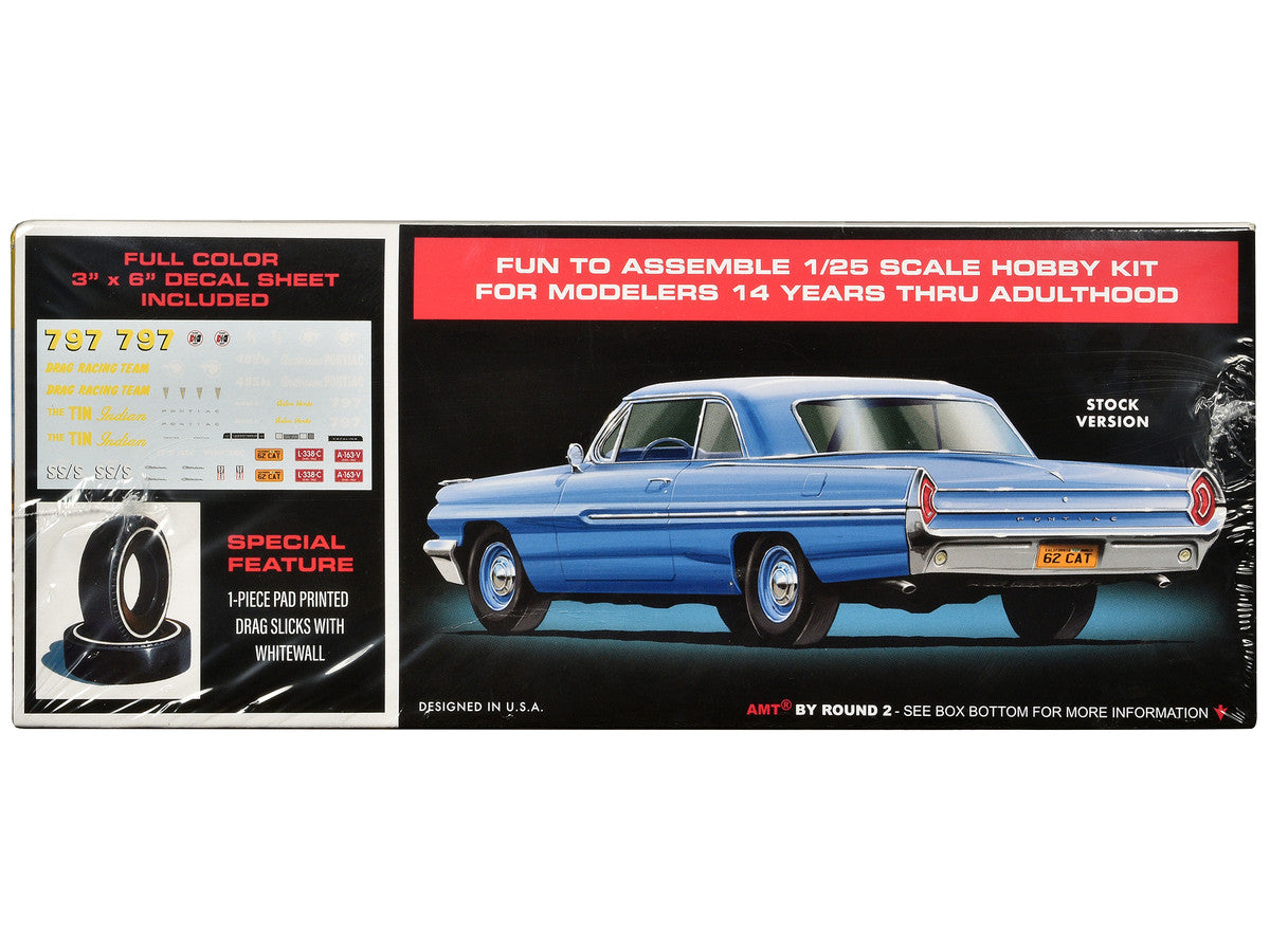 1962 Pontiac Catalina Super Stock 3-in-1 Kit 1/25 Scale Plastic Model Kit by AMT