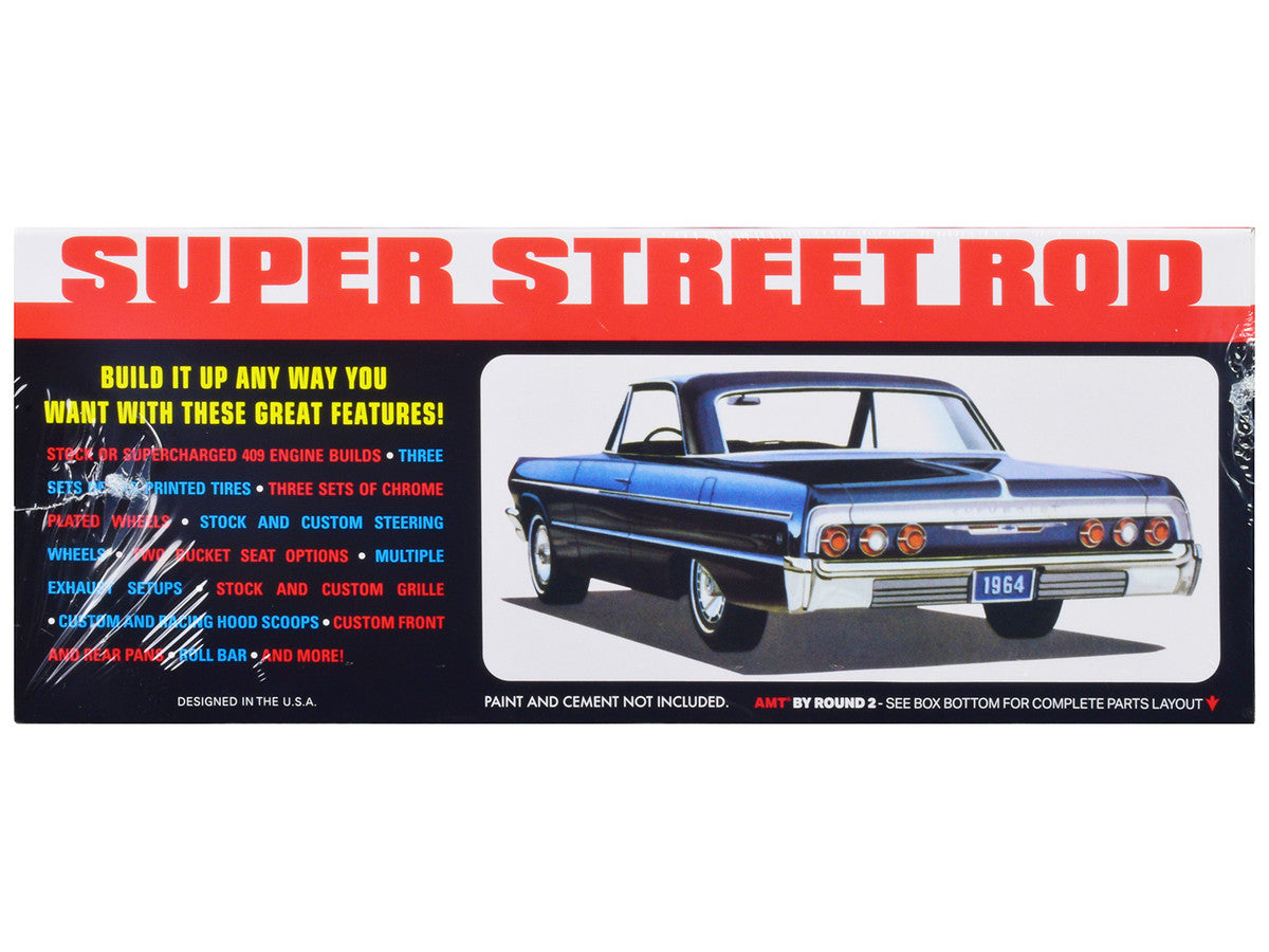 1964 Chevrolet Impala "Super Street Rod" 3-in-1 Kit 1/25 Scale Plastic Model Kit by AMT