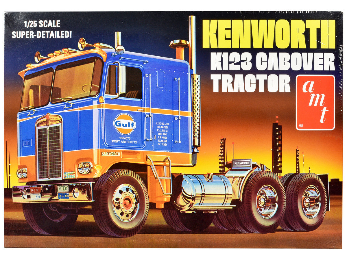 Kenworth K-123 Cabover Truck Tractor "Gulf Oil" 1/25 Scale Plastic Model Kit by AMT
