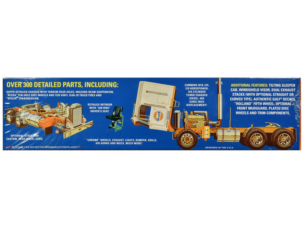 Kenworth K-123 Cabover Truck Tractor "Gulf Oil" 1/25 Scale Plastic Model Kit by AMT