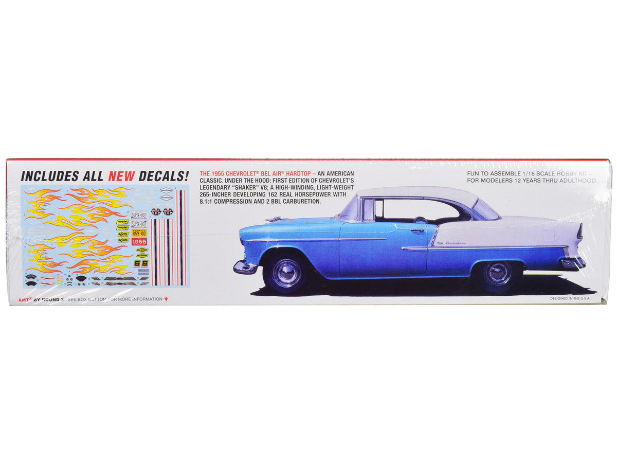 1955 Chevrolet Bel Air Hardtop 1/16 Scale Plastic Model Kit by AMT