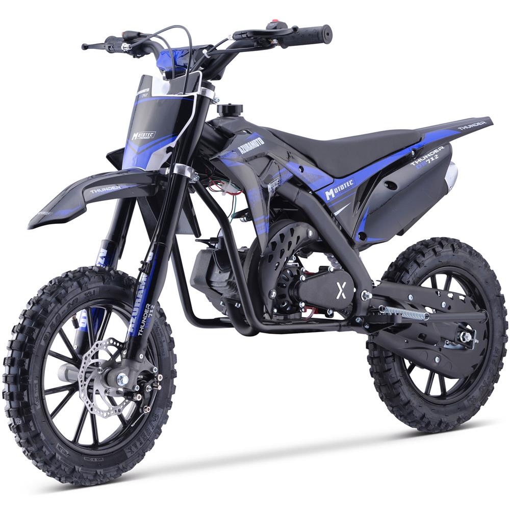 MotoTec Thunder 50cc 2-Stroke Kids Gas Dirt Bike