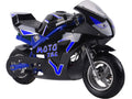 MotoTec 36v 500w Electric Pocket Sport Bike GT Blue