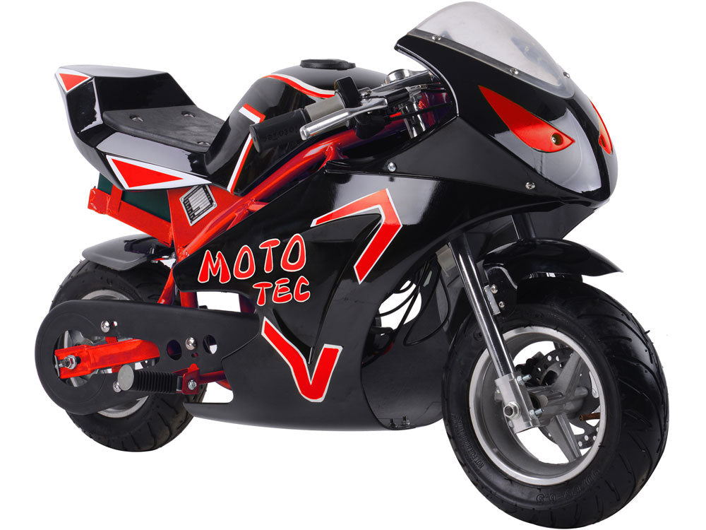 MotoTec 36v 500w Electric Pocket Sport Bike GT Red